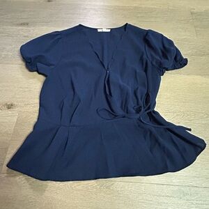 mine large navy blouse